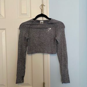 NWOT gymshark long sleeve cropped tee